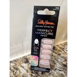 Sally Hansen Salon Effects Perfect Manicure 24 Press on Nails With Glue Oval Iri